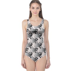 Seamless Tessellation Background One Piece Swimsuit by Pakrebo