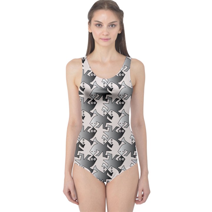 Seamless Tessellation Background One Piece Swimsuit