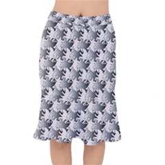 Seamless Tessellation Background Short Mermaid Skirt