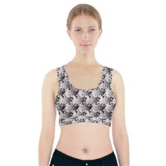 Seamless Tessellation Background Sports Bra With Pocket