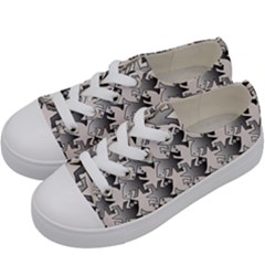 Seamless Tessellation Background Kids  Low Top Canvas Sneakers