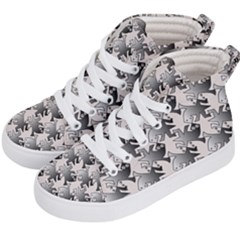 Seamless Tessellation Background Kids  Hi-Top Skate Sneakers