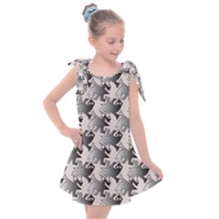 Seamless Tessellation Background Kids  Tie Up Tunic Dress