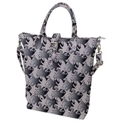 Seamless Tessellation Background Buckle Top Tote Bag