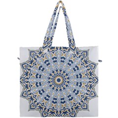 Arabesque Mandala Decorative Canvas Travel Bag by Pakrebo