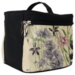 Botanical Print Antique Floral Make Up Travel Bag (big) by Pakrebo