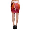 Fire Abstract Cartoon Red Hot Bodycon Skirt View2