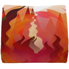 Fire Abstract Cartoon Red Hot Seat Cushion by Pakrebo