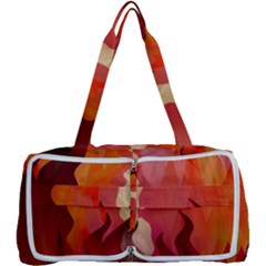 Fire Abstract Cartoon Red Hot Multi Function Bag by Pakrebo