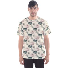 Floral Pattern Scrapbook Seamless Men s Sports Mesh Tee