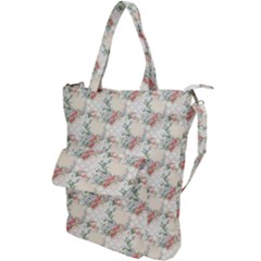 Floral Pattern Scrapbook Decorative Shoulder Tote Bag