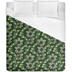 Abstract Pattern Flower Leaf Duvet Cover (california King Size) by Pakrebo