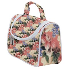 Flower Floral Decoration Pattern Satchel Handbag by Pakrebo