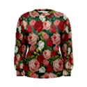 Roses Repeat Floral Bouquet Women s Sweatshirt View1