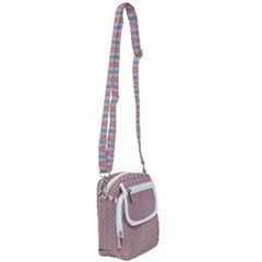 Pink Graphics Pattern Ornament Shoulder Strap Belt Bag