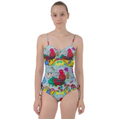 Supersonic Key West Gypsy Blast Sweetheart Tankini Set by chellerayartisans