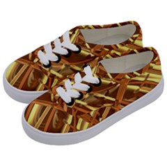 Gold Background Kids  Classic Low Top Sneakers
