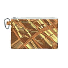 Gold Background Canvas Cosmetic Bag (medium) by Alisyart