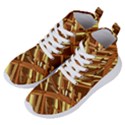 Gold Background Women s Lightweight High Top Sneakers View2