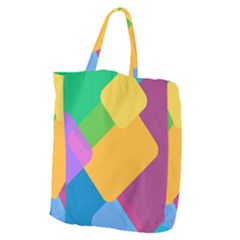 Geometry Nothing Color Giant Grocery Tote