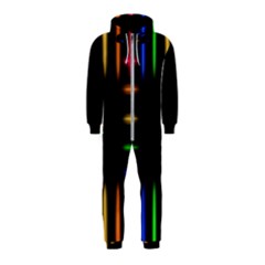 Neon Light Abstract Pattern Hooded Jumpsuit (kids)