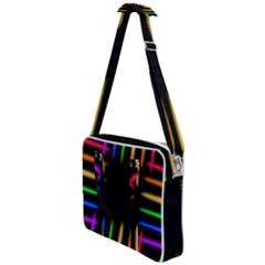 Neon Light Abstract Pattern Cross Body Office Bag by Mariart