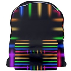 Neon Light Abstract Pattern Giant Full Print Backpack