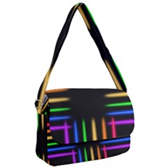 Neon Light Abstract Pattern Courier Bag