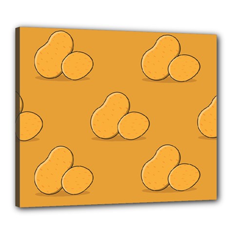 Fresh Potato Root Canvas 24  X 20  (stretched) by HermanTelo
