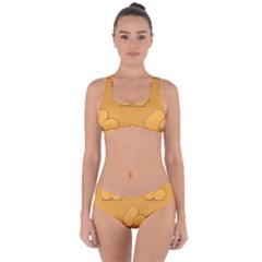 Fresh Potato Root Criss Cross Bikini Set by HermanTelo