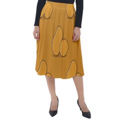 Fresh Potato Root Classic Velour Midi Skirt  by HermanTelo