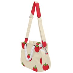 Fresh Tomato Rope Handles Shoulder Strap Bag by HermanTelo