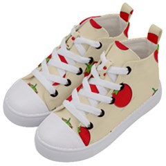 Fresh Tomato Kids  Mid-top Canvas Sneakers by HermanTelo