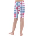 Fabric Textile Plaid Kids  Mid Length Swim Shorts View2
