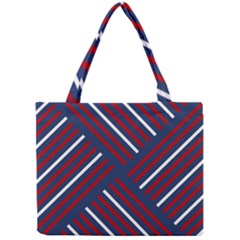 Geometric Background Stripes Mini Tote Bag