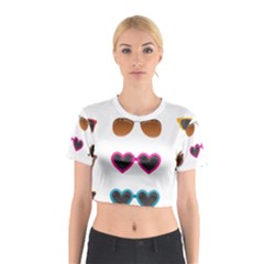 Eyeglasses Cotton Crop Top