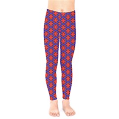 Blue Pattern Texture Kids  Legging