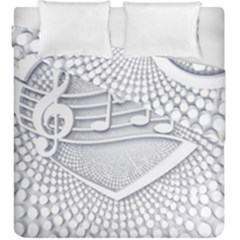 Circle Music Duvet Cover Double Side (king Size)