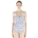 Circle Music Halter Swimsuit View1