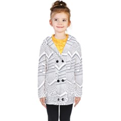 Circle Music Kids  Double Breasted Button Coat