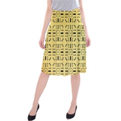 Background Yellow Midi Beach Skirt by HermanTelo