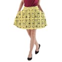 Background Yellow A-Line Pocket Skirt View1