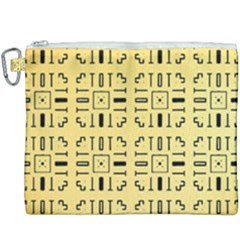 Background Yellow Canvas Cosmetic Bag (xxxl)