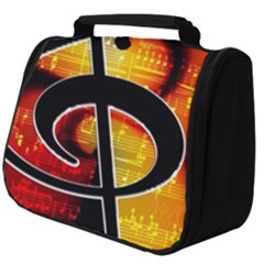 Clef Music Lines Notenblatt Full Print Travel Pouch (big) by HermanTelo