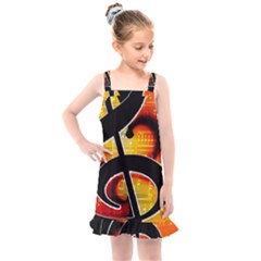 Clef Music Lines Notenblatt Kids  Overall Dress by HermanTelo