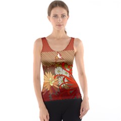 Abstract Flower Tank Top