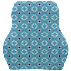 Blue Pattern Car Seat Velour Cushion  by HermanTelo