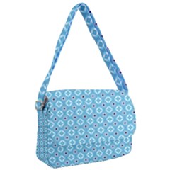 Blue Pattern Courier Bag