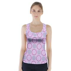 Circumference Point Pink Racer Back Sports Top