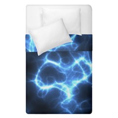 Electricity Blue Brightness Duvet Cover Double Side (single Size)